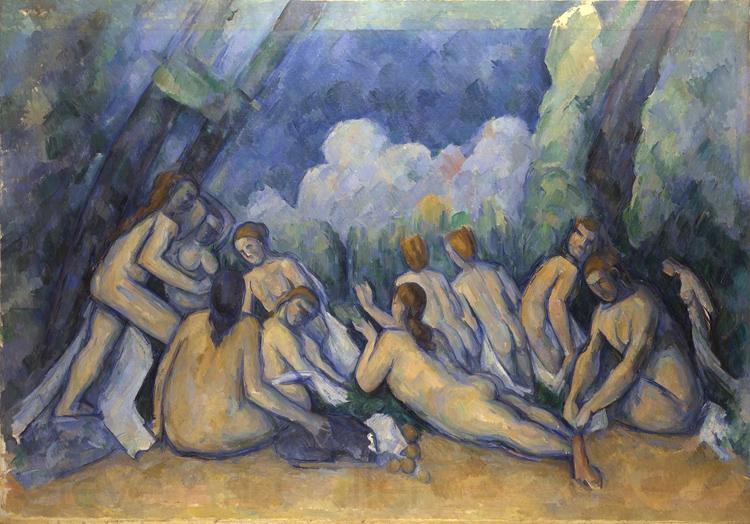 Paul Cezanne Les grandes baigneuses (Large Bathers) (mk09) Spain oil painting art